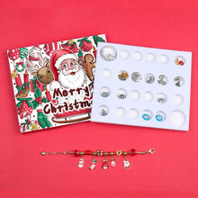 Laden Sie das Bild in den Galerie-Viewer, 24 Tage Countdown-Kalender DIY Weihnachten Adventskalender Armbänder Set
