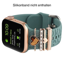 Laden Sie das Bild in den Galerie-Viewer, Apple Watch Band mit Metallbesatz
