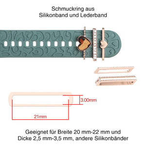 Apple Watch Band mit Metallbesatz