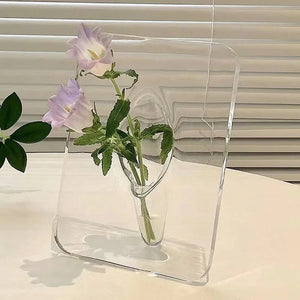 Kreative transparente Bilderrahmenvase aus Acryl