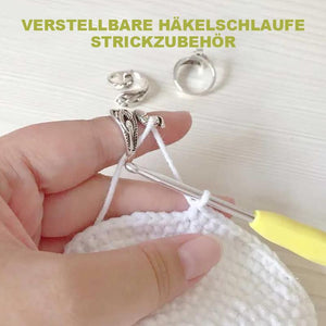 Engeliebe Verstellbare Häkelschlaufe Strickzubehör